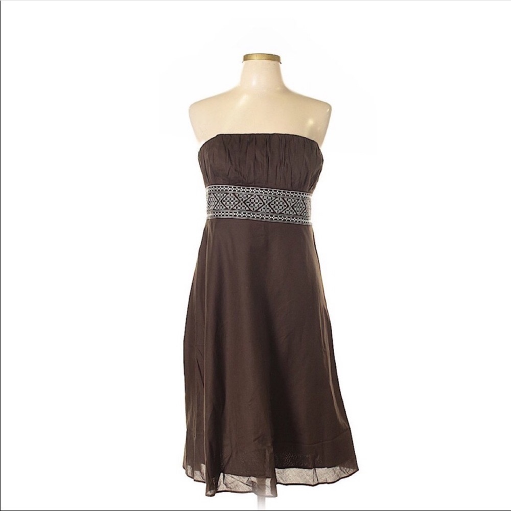 3/$20 Ann Taylor loft Y2K inspired strapless dress cotton